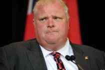 Mayor Rob Ford speaks to media after his meeting with Premier Dalton McGuinty , Police Chief Bill Bl